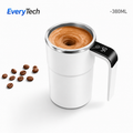 380ML Mini Electric Coffee Self Mixing Mug IP67 Waterproof Food Safe Coffee Mug USB Rechargeable Automatic Magnetic Cup For Tea
