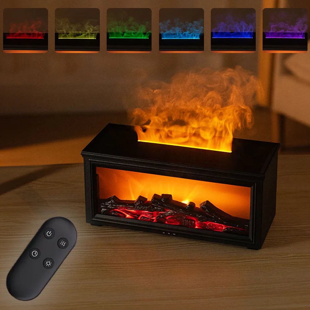 Flame Aroma Diffuser with Remote Control