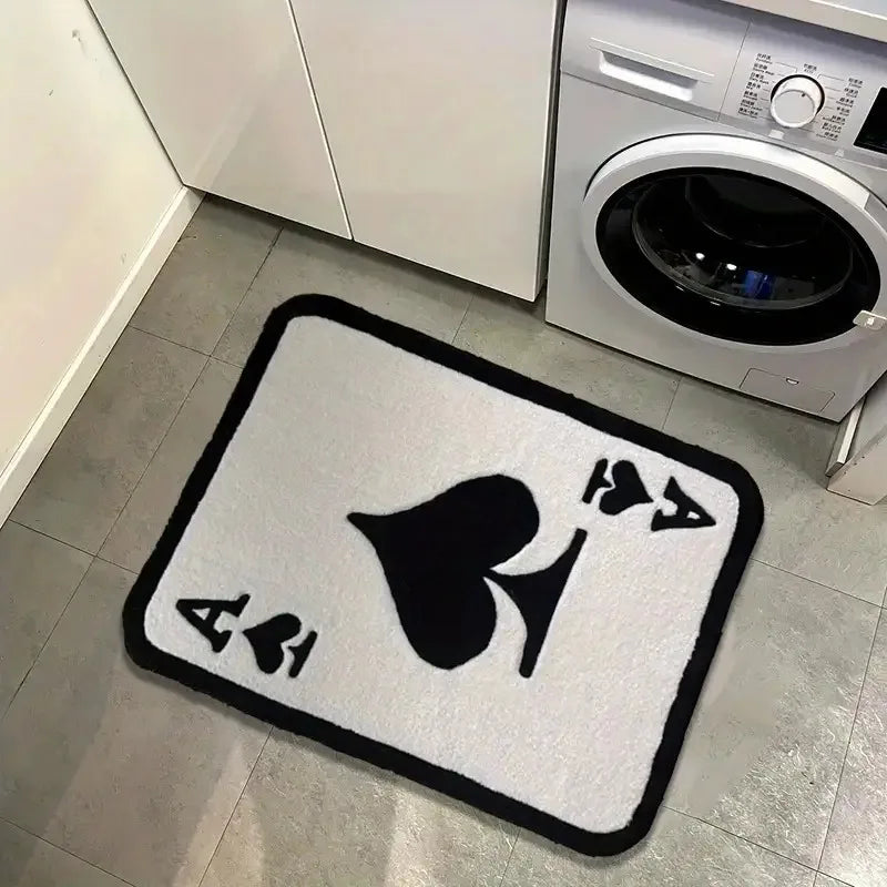 Ace of Spades Soft Anti-Slip Rug – Bedroom & Living Room