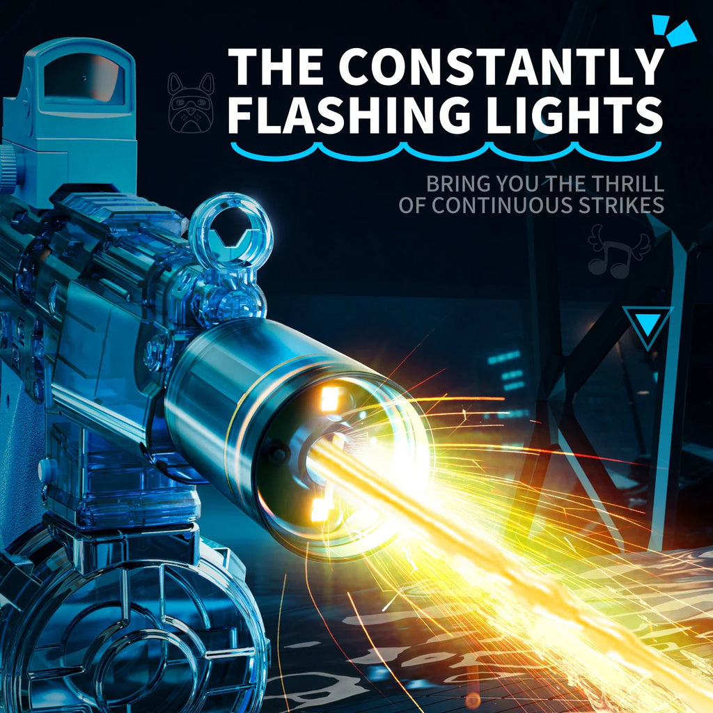 Electric Water Gun with Simulated Recoil & Sensor Lights