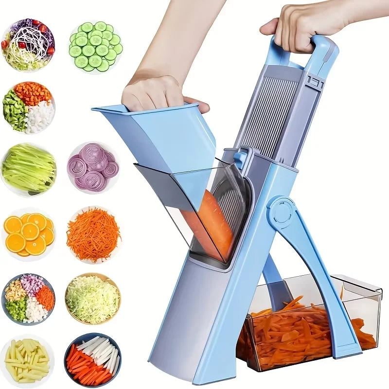 4-Mode Adjustable Vegetable Slicer & Dicer