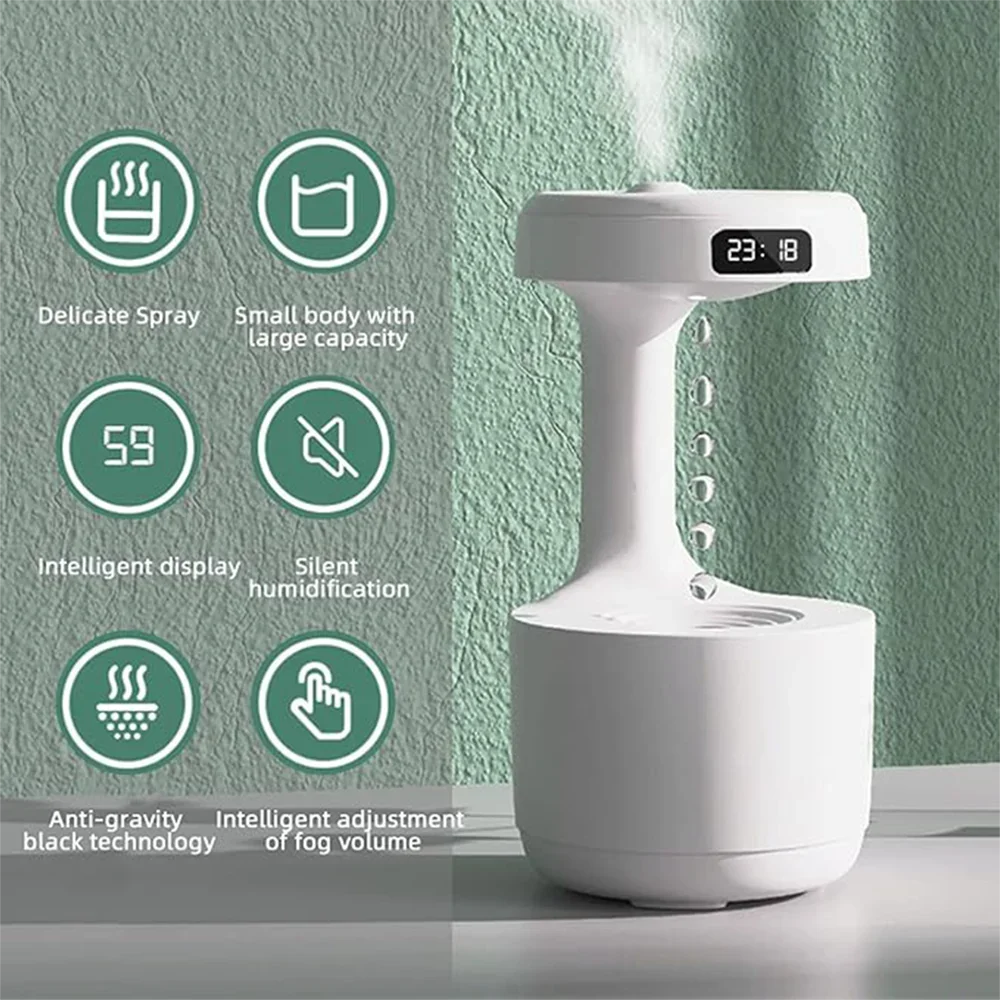 Anti-Gravity Humidifier with Smart Display