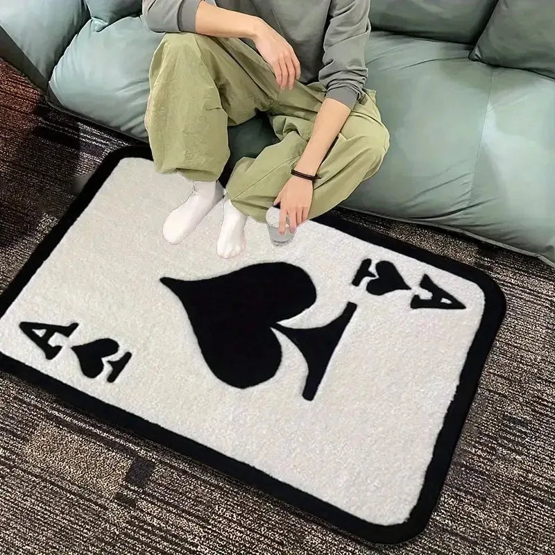 Ace of Spades Soft Anti-Slip Rug – Bedroom & Living Room