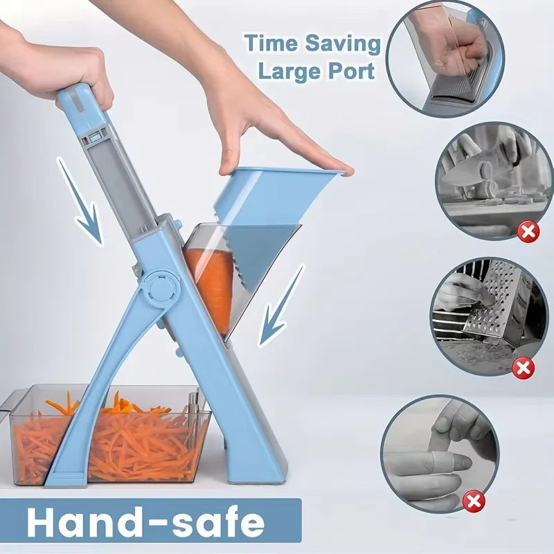 4-Mode Adjustable Vegetable Slicer & Dicer