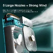 3-in-1 Portable Air Cooler – USB Fan, Humidifier & LED Night Light